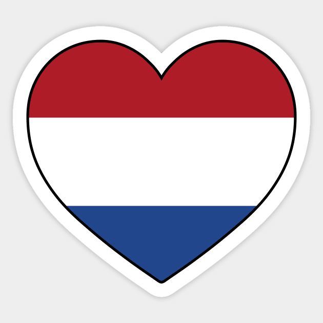 Heart - Netherlands Sticker by Tridaak